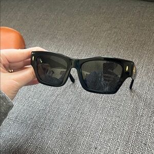 Tory Burch Black Sunglasses with Gold Accents
